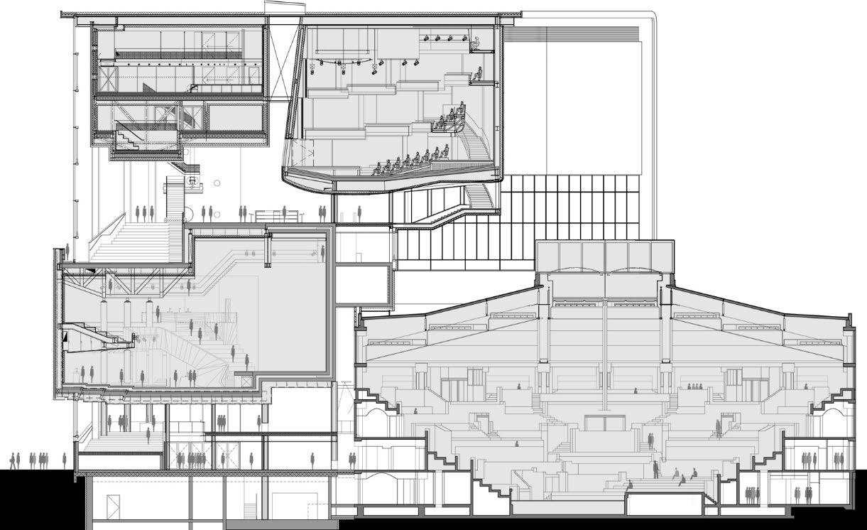 Figure 4. Cross-section of the concert hall.